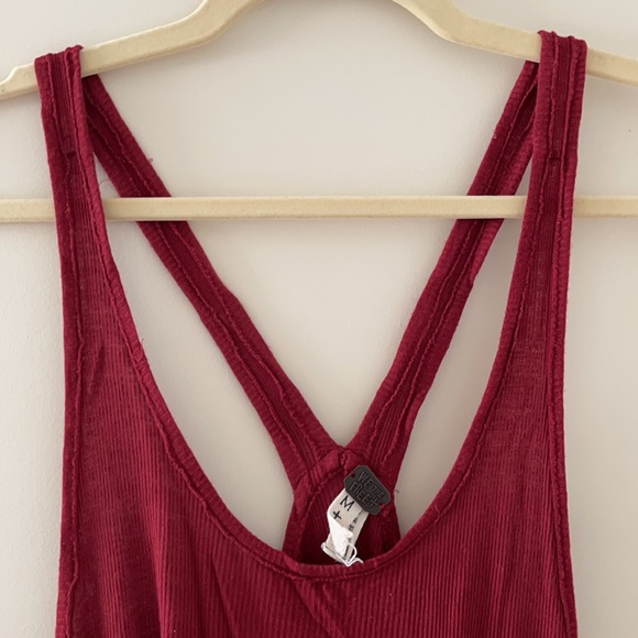 Free People Berry Casual Tank Top (Low Back) - Med - Picture 2 of 5